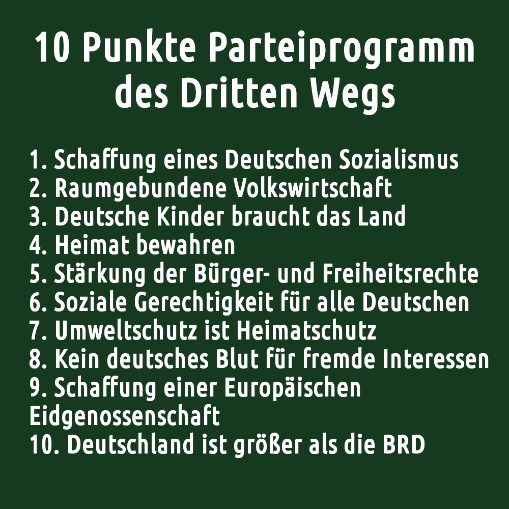 10 Punkte-Programm des III. Weg