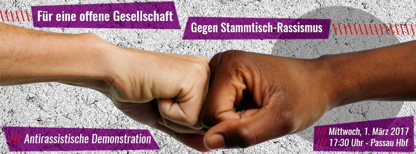 Demonstration: Für eine offene Gesellschaft / Gegen Rassismus