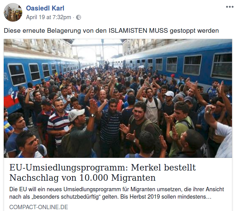 Rassostosche Hetze auf Facebook