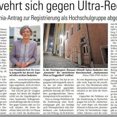 AS Artikel (1) über Burschenschaft Markomannia Wien zu Deggendorf